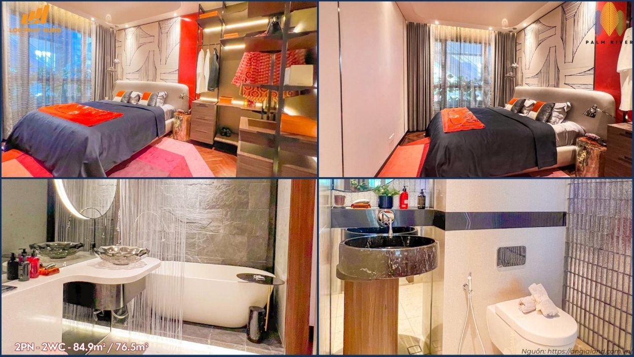 Không gian phòng khách sang trọng tại nhà mẫu Palm River Không gian phòng khách sang trọng tại nhà mẫu Palm River